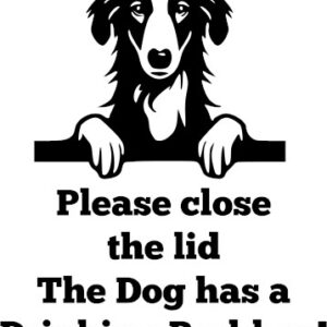 Breed Decal - The Dog Has A Drinking Problem - Borzoi