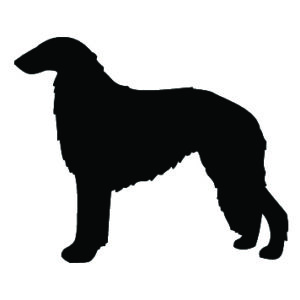 Breed Decal - Silhouette Borzoi