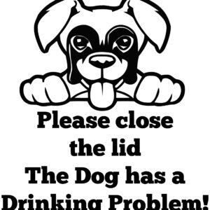 Breed Decal - The Dog Has A Drinking Problem - Boxer