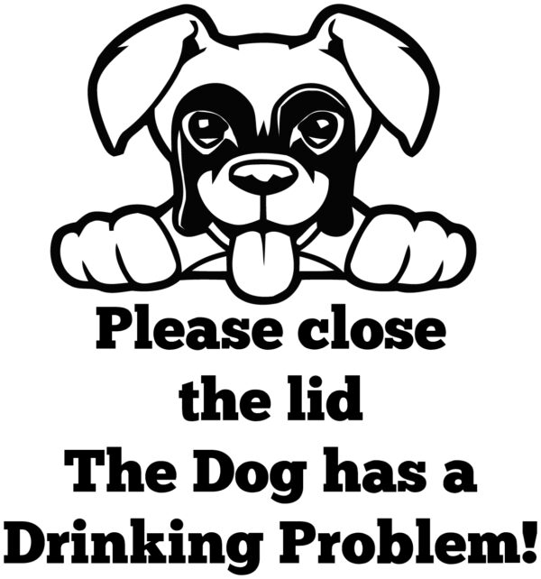 Breed Decal - The Dog Has A Drinking Problem - Boxer