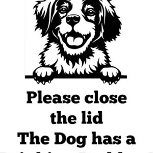 Breed Decal - The Dog Has A Drinking Problem - Brittany Spaniel