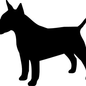 Breed Decal - Silhouette Bull Terrier