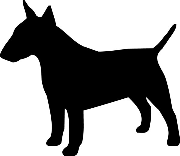 Breed Decal - Silhouette Bull Terrier