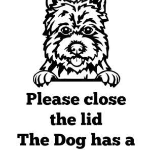 Breed Decal - The Dog Has A Drinking Problem - Cairn Terrier