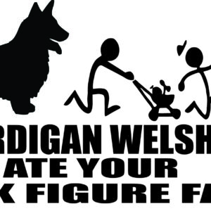 Breed Decal - My Cardigan Welsh Corgi Ate Your Stick Figure Family