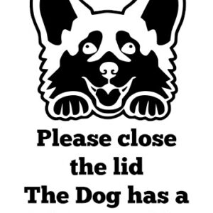 Breed Decal - The Dog Has A Drinking Problem - Cardigan Welsh Corgi