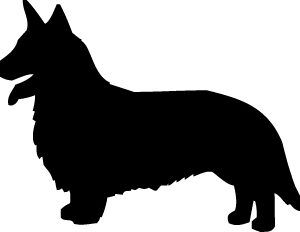 Breed Decal - Silhouette Cardigan Welsh Corgi