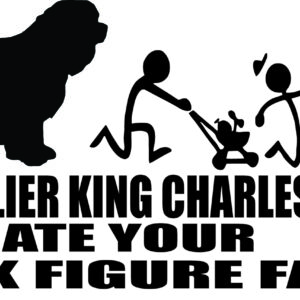 Breed Decal - My Cavalier King Charles Spaniel Ate Your Stick Figure Family