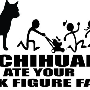 Breed Decal - My Chihuahua Ate Your Stick Figure Family