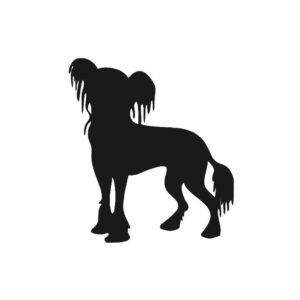 Breed Decal - Silhouette Chinese Crested