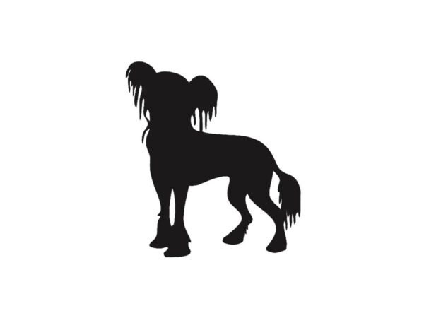 Breed Decal - Silhouette Chinese Crested