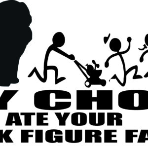 Breed Decal - My Chow Ate Your Stick Figure Family