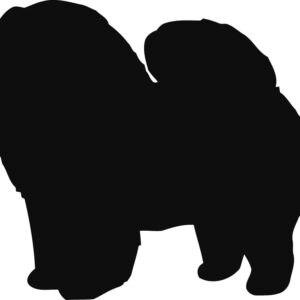 Breed Decal - Silhouette Chow