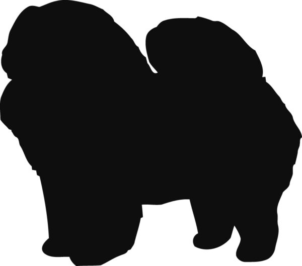 Breed Decal - Silhouette Chow