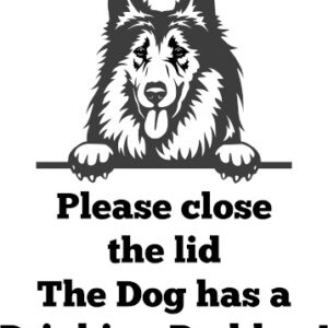 Breed Decal - The Dog Has A Drinking Problem - Collie