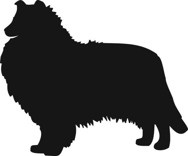 Breed Decal - Silhouette Collie