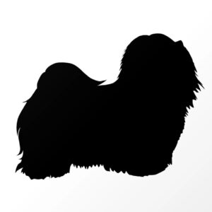 Breed Decal - Silhouette Coton de Tulear