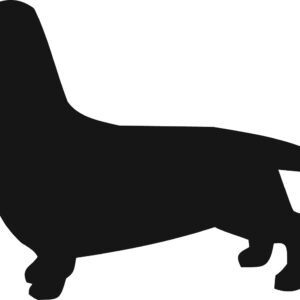Breed Decal - Silhouette Dachshund