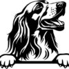 Breed Decal - Peeking English Setter