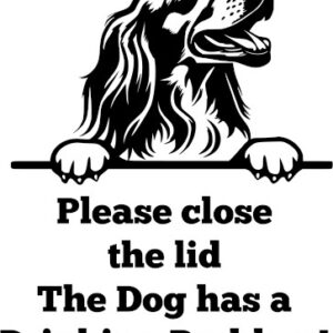 Breed Decal - The Dog Has A Drinking Problem - English Setter