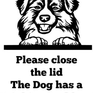 Breed Decal - The Dog Has A Drinking Problem - English Shepherd