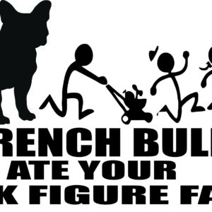 Breed Decal - My French Bulldog Ate Your Stick Figure Family