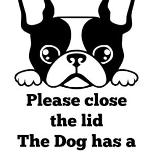 Breed Decal - The Dog Has A Drinking Problem - French Bulldog
