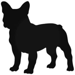 Breed Decal - Silhouette French Bulldog