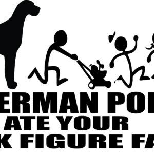 Breed Decal - My German Pointer Ate Your Stick Figure Family