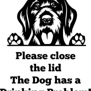 Breed Decal - The Dog Has A Drinking Problem - German Pointer