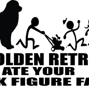 Breed Decal - My Golden Retriever Ate Your Stick Figure Family