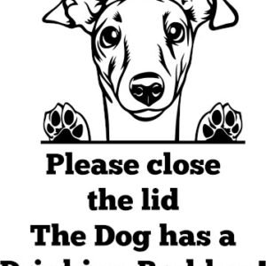Breed Decal - The Dog Has A Drinking Problem - Greyhound