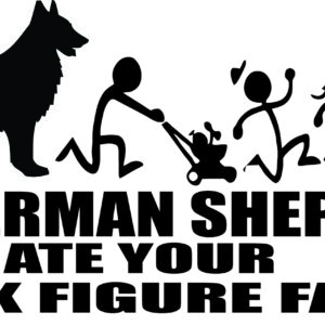 Breed Decal - My German Shepherd Ate Your Stick Figure Family