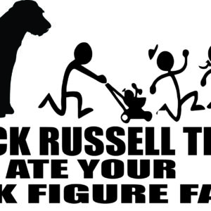 Breed Decal - My Jack Russell Terrier Ate Your Stick Figure Family