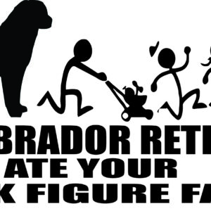 Breed Decal - My Labrador Retriever Ate Your Stick Figure Family