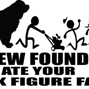 Breed Decal - My New Foundland Ate Your Stick Figure Family