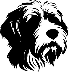 Breed Decal - Peeking Polish Low Sheepdog