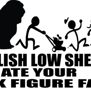 Breed Decal - My Polish Low Sheepdog Ate Your Stick Figure Family
