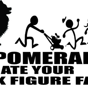 Breed Decal - My Pomeranian Ate Your Stick Figure Family