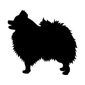 Breed Decal - Silhouette Pomeranian