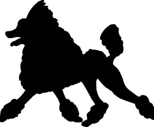 Breed Decal - Silhouette Poodle