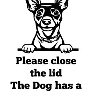 Breed Decal - The Dog Has A Drinking Problem - Rat Terrier