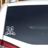 Breed Decal - Peeking Schnauzer
