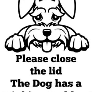 Breed Decal - The Dog Has A Drinking Problem - Schnauzer