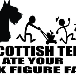 Breed Decal - My Scottish Terrier Ate Your Stick Figure Family