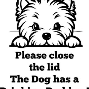 Breed Decal - The Dog Has A Drinking Problem - Scottish Terrier