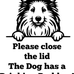Breed Decal - The Dog Has A Drinking Problem - Sheltie