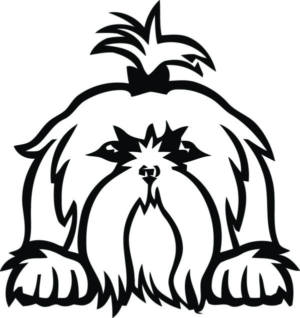 Breed Decal - Peeking Shihtzu