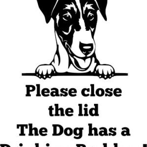 Breed Decal - The Dog Has A Drinking Problem - Smooth Fox Terrier