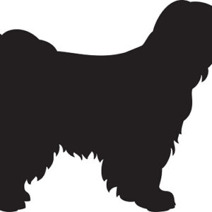 Breed Decal - Silhouette Tibetan Terrier